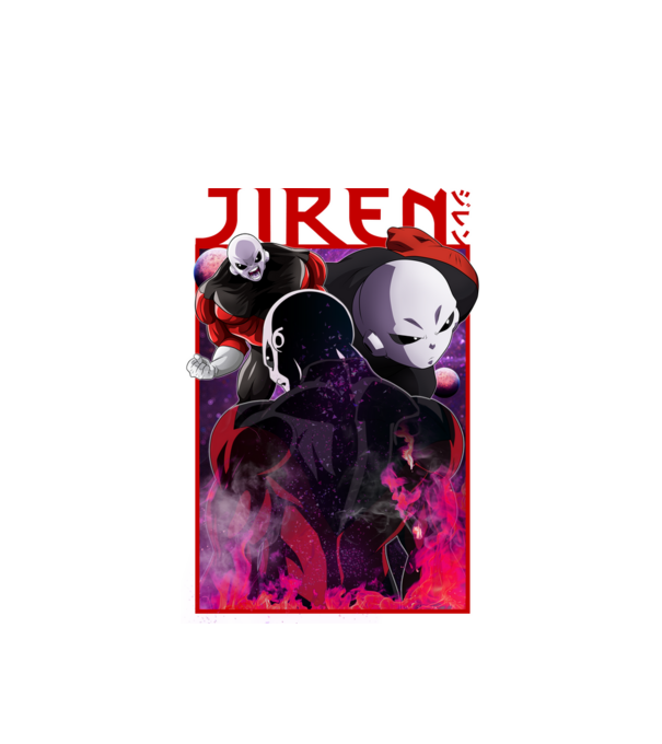 jiren dragonball model alb pe tricou