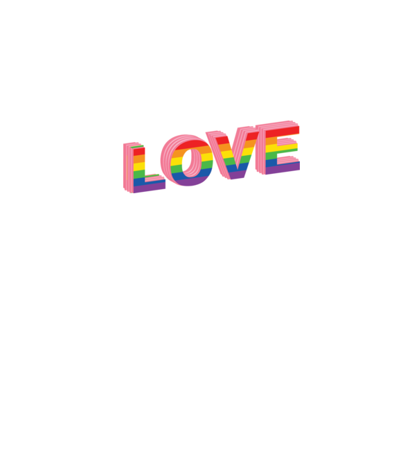 Love pride model alb pe tricou