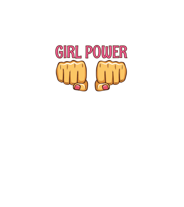 Girl Fist model albastru jeanși pe tricou