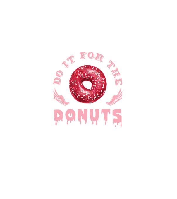 Do it for the donuts model negru pe tricou