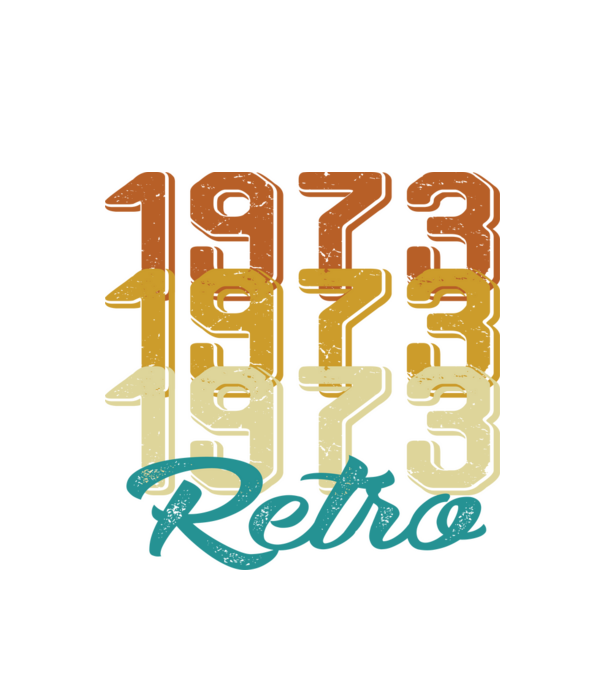 1973 retro model alb pe tricou