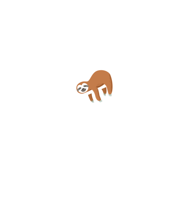 Just do it later sloth model negru pe tricou