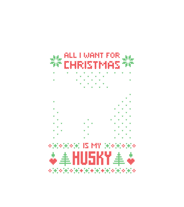 Husky model alb pe tricou