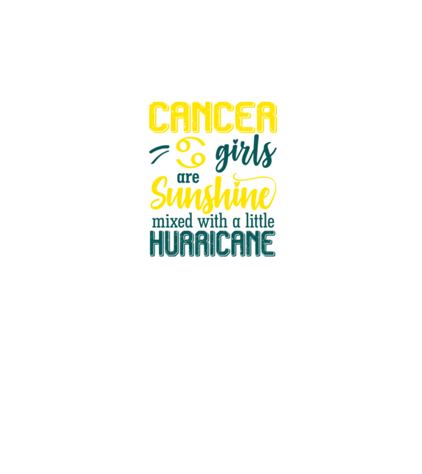 Sunshine with Hurricane CANCER model negru pe tricou