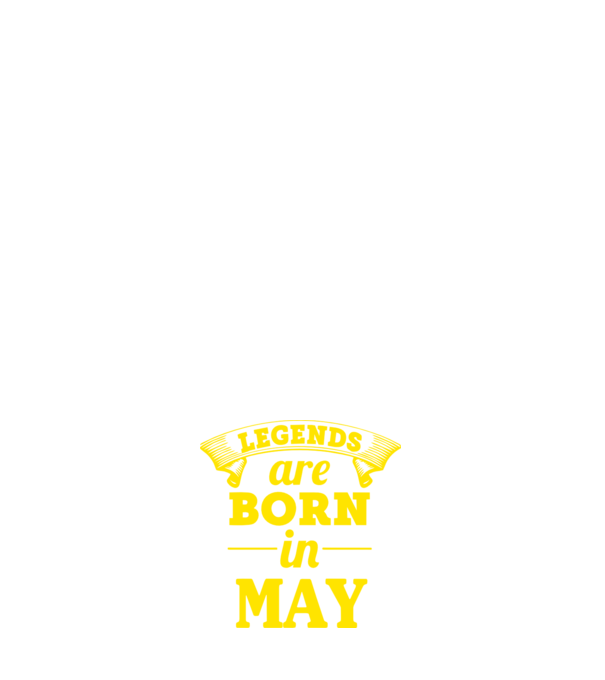 Legends are born in May model albastru deschis pe tricou