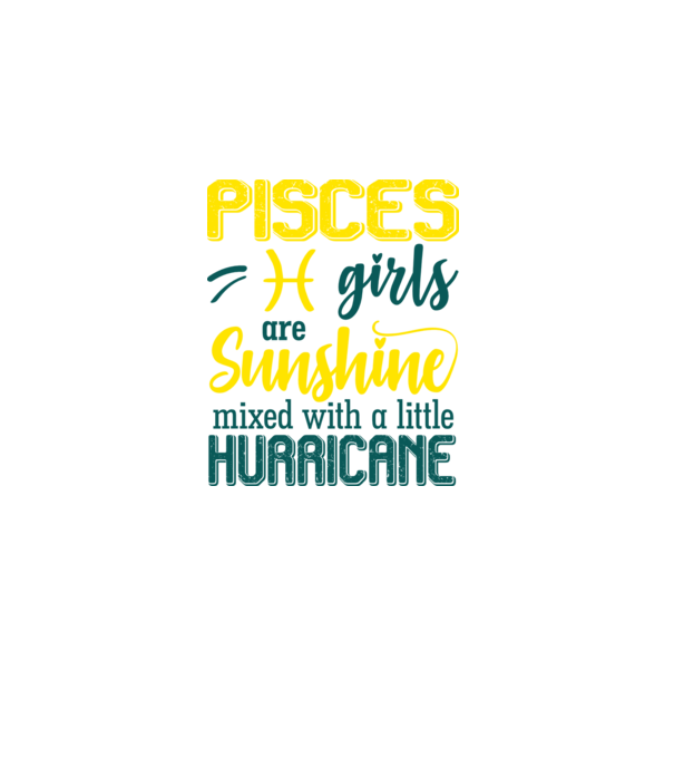 Sunshine with Hurricane PISCES model negru pe tricou