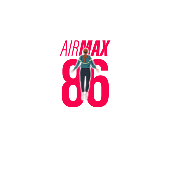 air max 86 stranger things model negru pe tricou