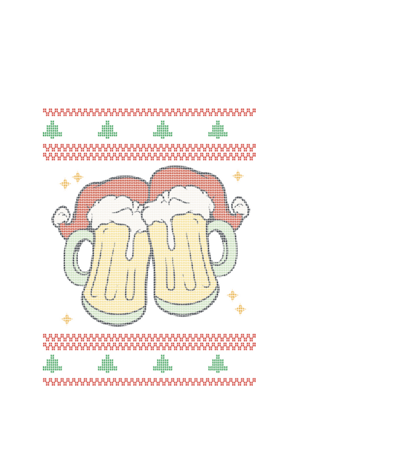 ugly sweater beers model alb pe tricou