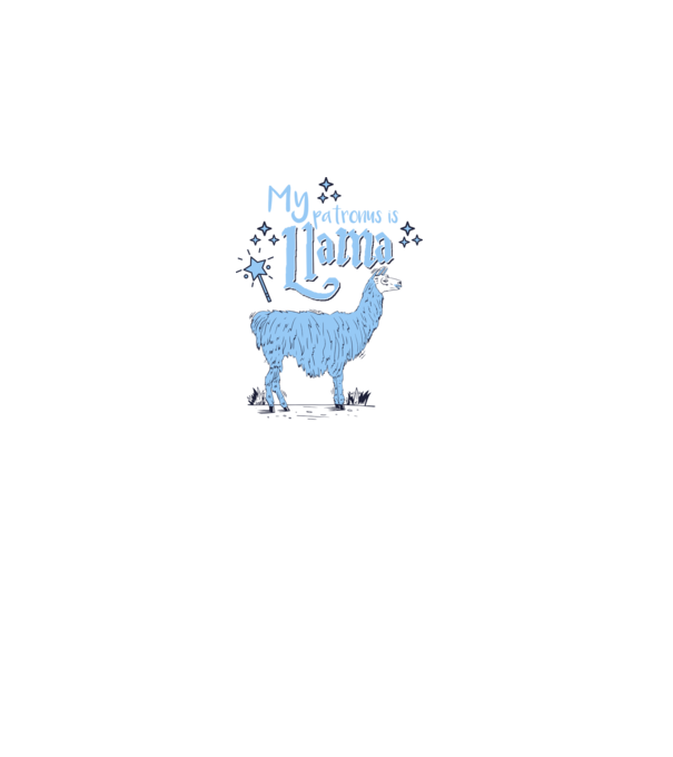 My patronus is Llama model negru pe tricou