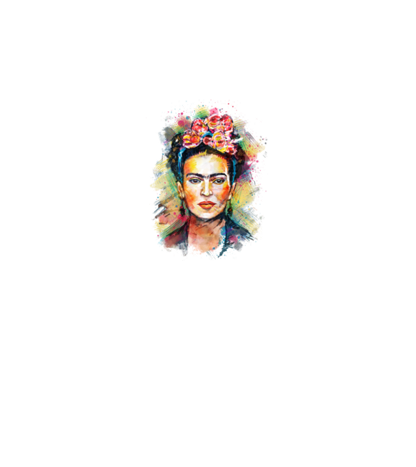 Frida Kahlo model alb pe tricou