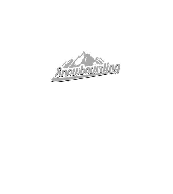 Snowboarding model alb pe tricou