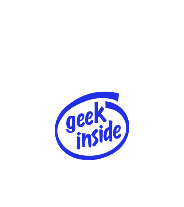 Geek inside model nisipiu pe tricou