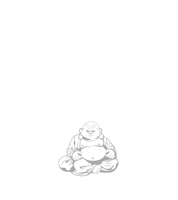 fat buddha model negru pe tricou