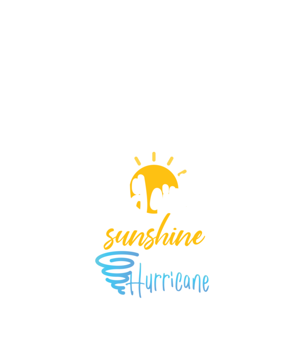 July Girls are Sunshine mixed with a little Hurricane model negru pe tricou