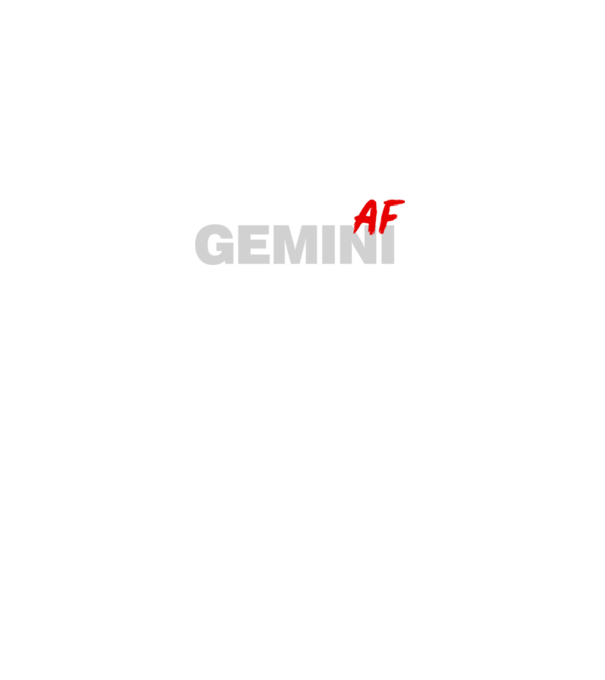 GEMINI as fuck model negru pe tricou