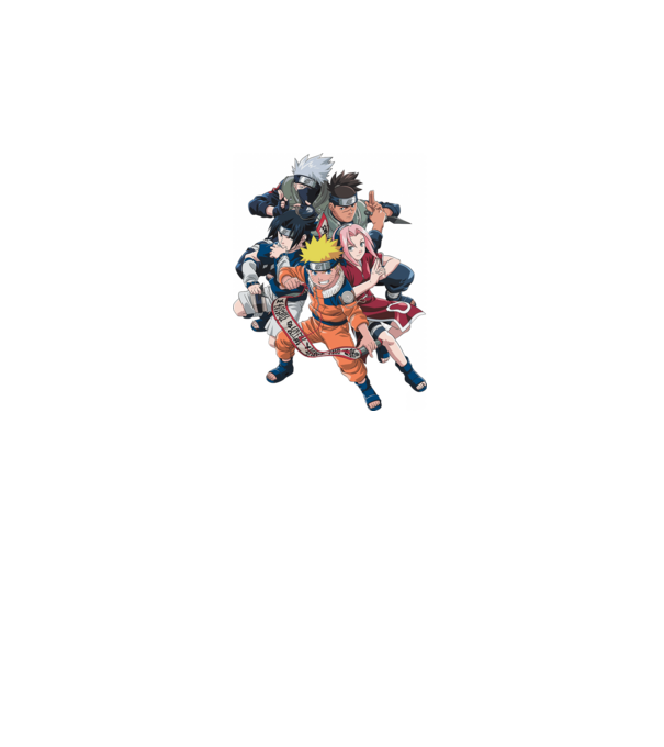 NARUTO model negru pe tricou