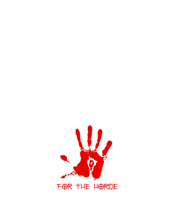For The Horde Hand model negru pe tricou