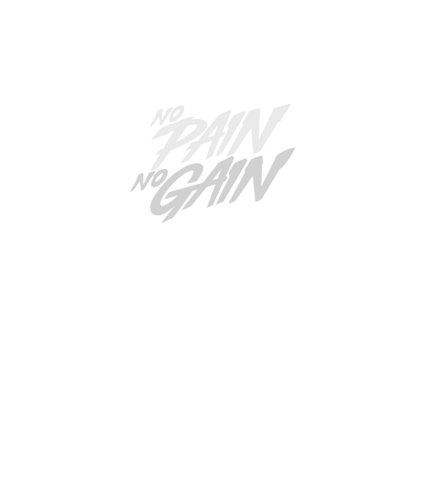 No Pain No Gain typography model negru pe tricou