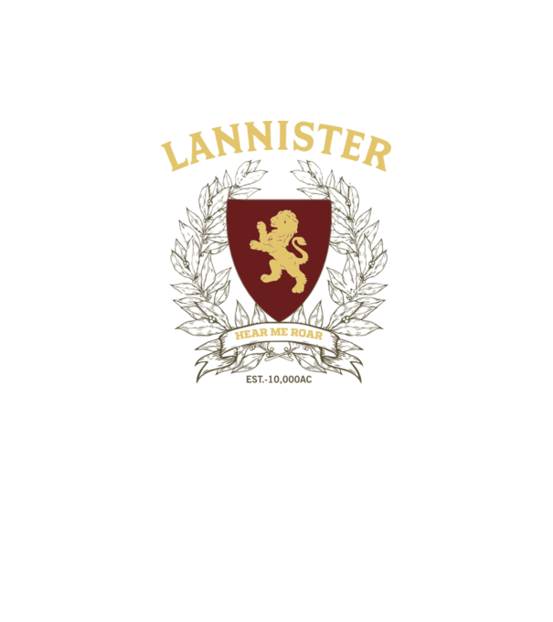 Lannister model galben neon pe tricou