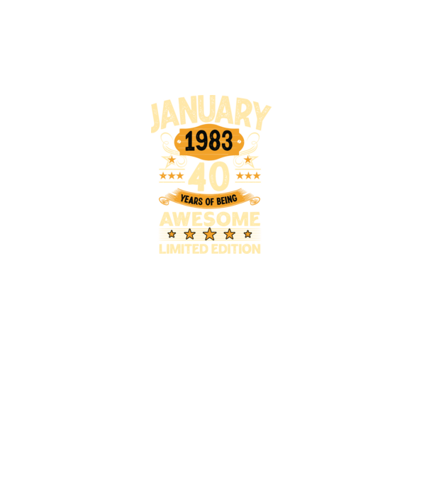 January 1983 40 years of being limited edition model turcoaz pe tricou