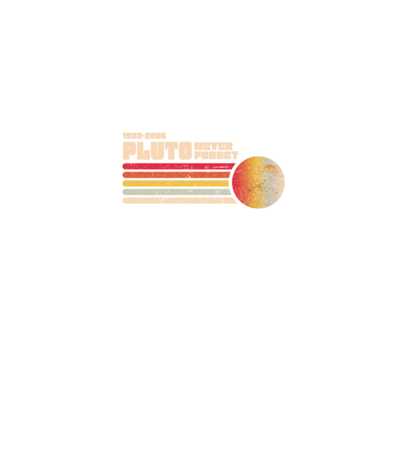 pluto model negru pe tricou