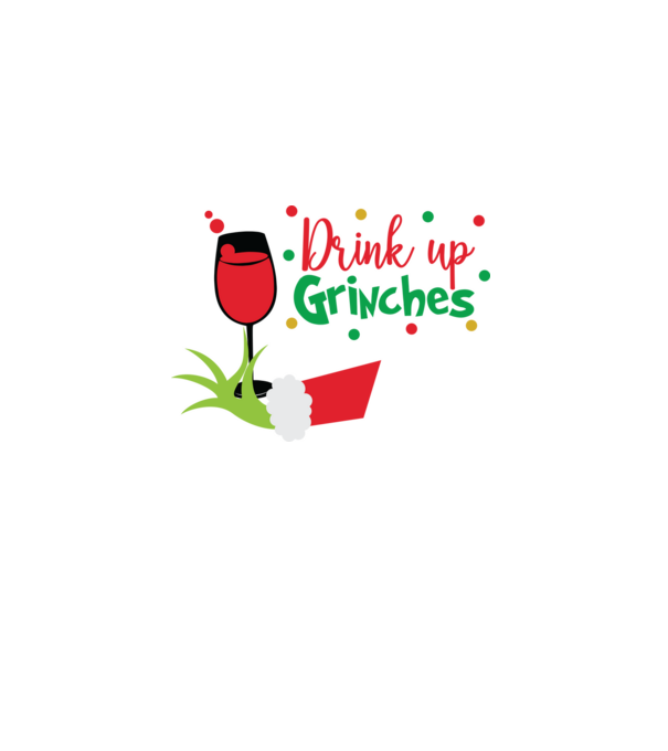 Drink up Grinches model alb pe tricou
