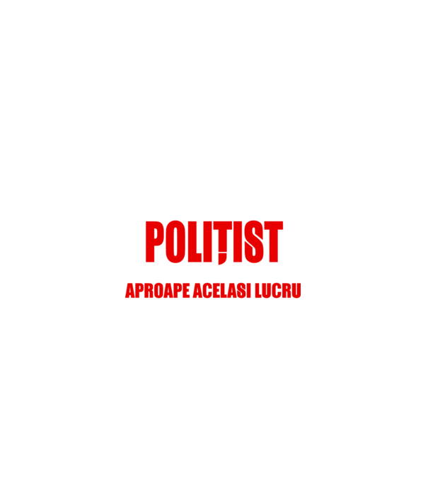 Poate că nu sunt un supererou, dar sunt POLIȚIST, ceea ce este aproape același lucru model negru pe tricou