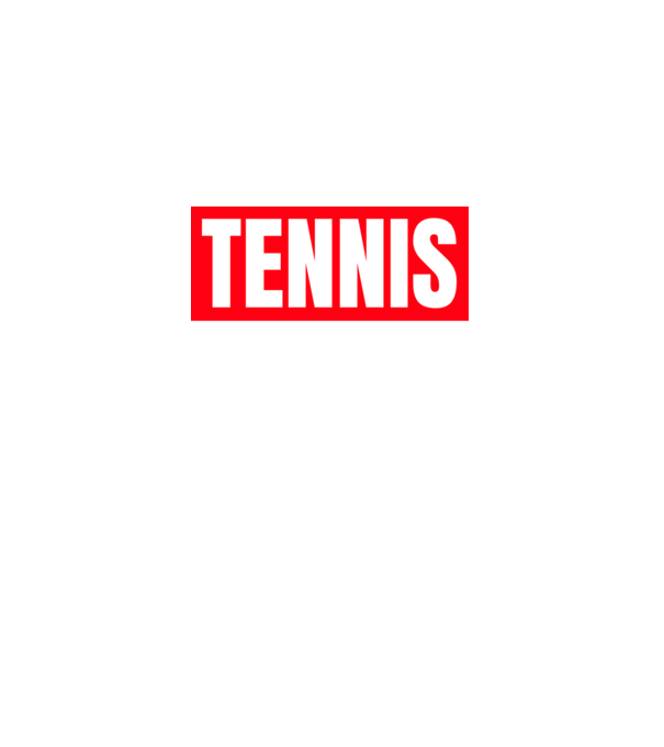 TENNIS HERO model negru pe tricou