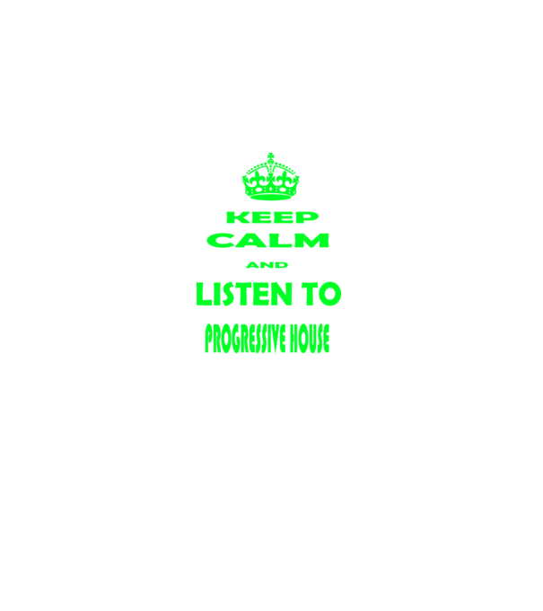 Keep Calm and Listen to prog-house model negru pe tricou