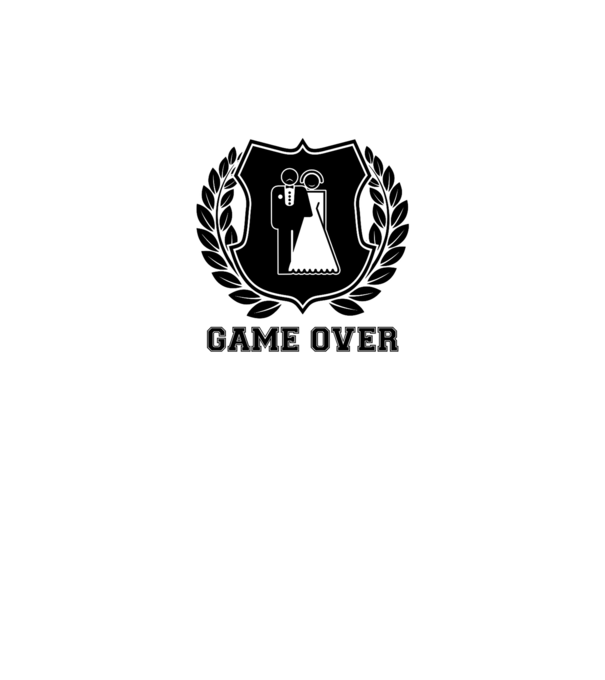 Bachelor GAME OVER model gri pe tricou