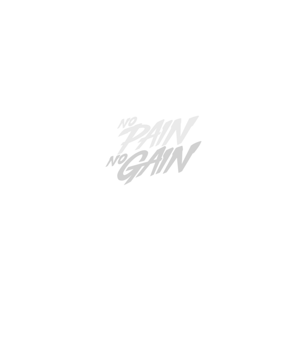 No Pain No Gain typography model negru pe tricou
