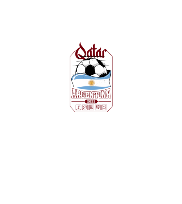 Qatar teams Argentina model negru pe tricou