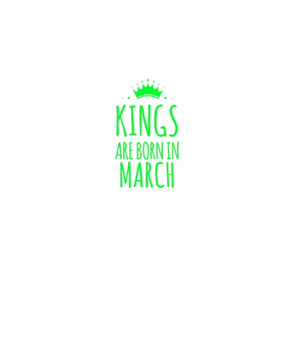 Kings are born in - March model albastru regal pe tricou