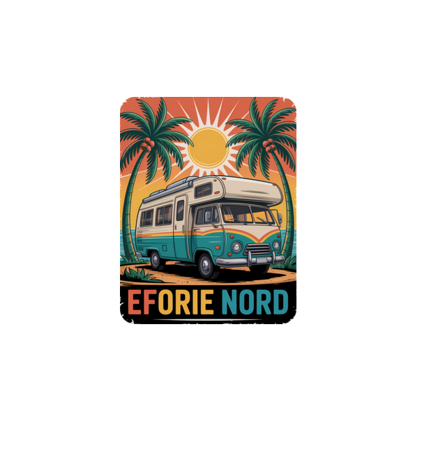Eforie Nord model alb pe tricou