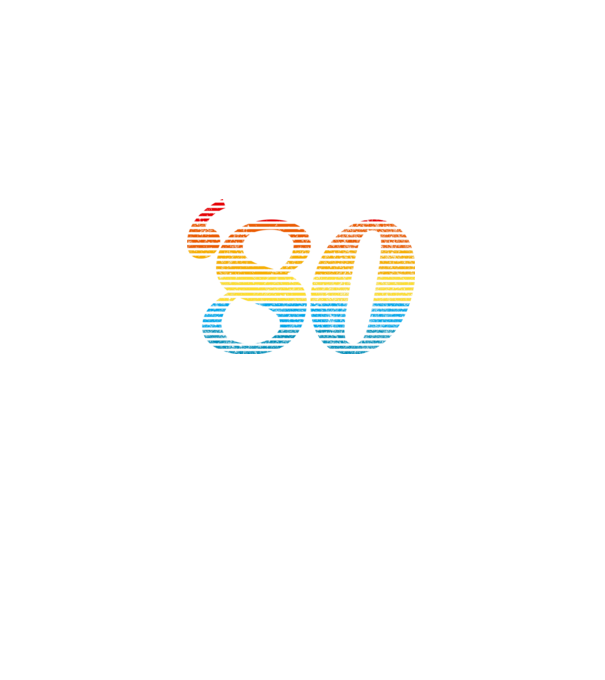 Retro Birthday 1980 model negru pe tricou