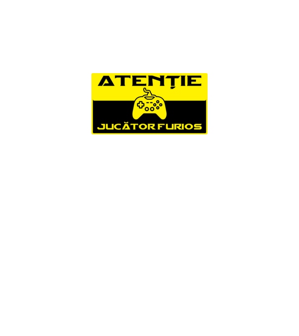 Atenție! Jucător furios model negru pe tricou