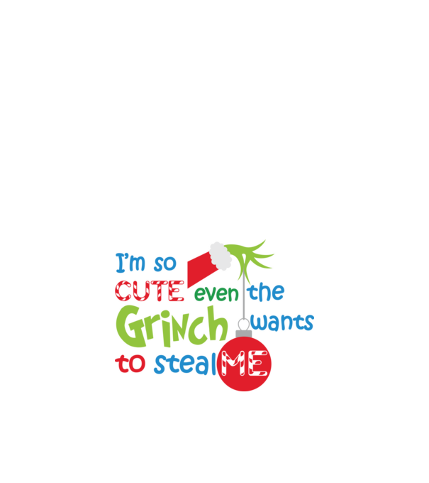 So cute Grinch model alb pe tricou