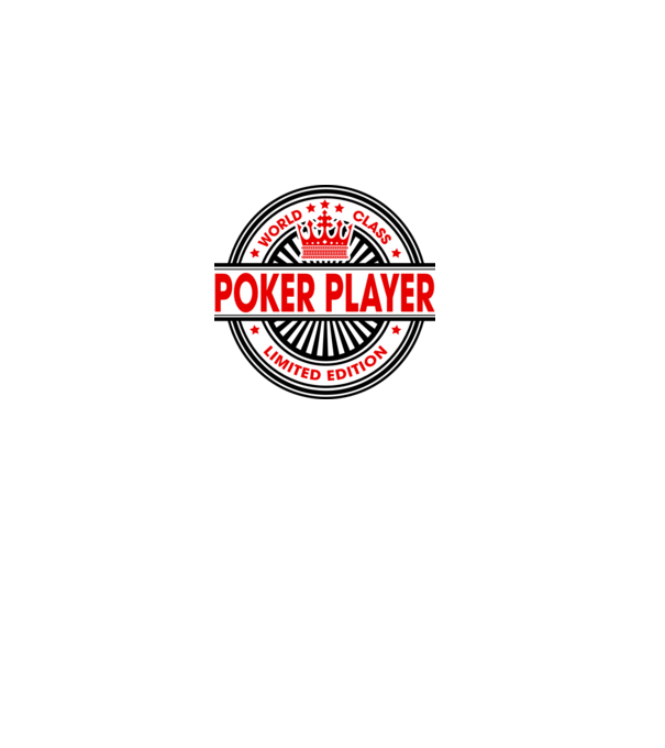 World class JUCĂTOR POKER model alb pe tricou