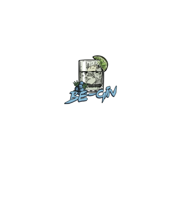 Let the fun be gin model negru pe tricou