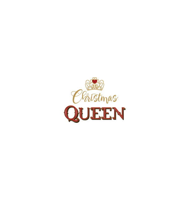 Christmas Queen model negru pe tricou
