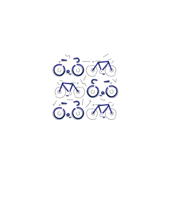Bikes model gri pe tricou