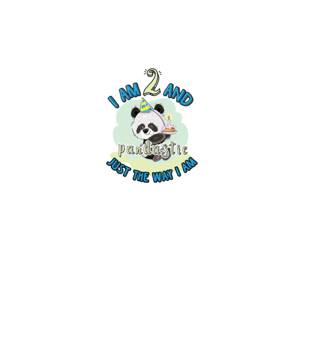 PANDASTIC 2 model alb pe tricou