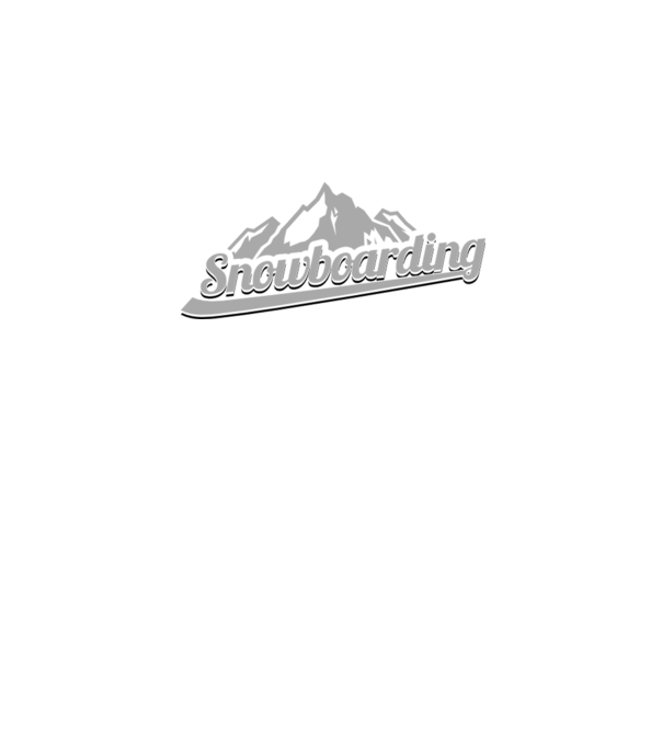 Snowboarding model alb pe tricou