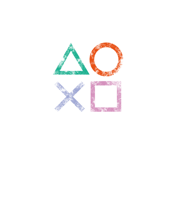 PlayStation icon model negru pe tricou