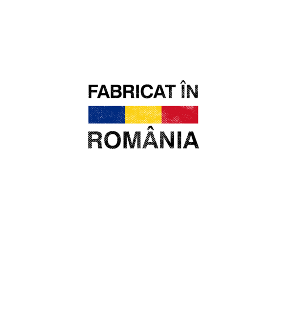 Fabricat în România model turcoaz pe tricou