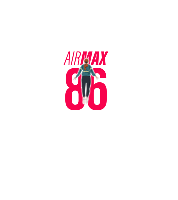 air max 86 stranger things model negru pe tricou