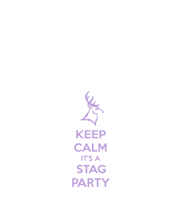 Keep calm stag party on model negru pe tricou