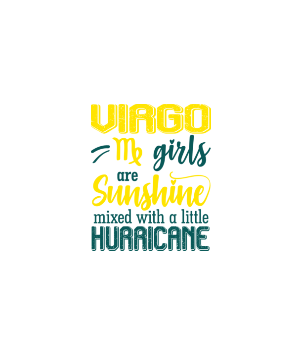 Sunshine with Hurricane VIRGO model negru pe tricou
