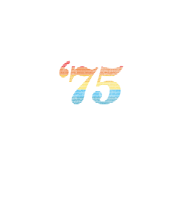 Retro Birthday 1975 model negru pe tricou