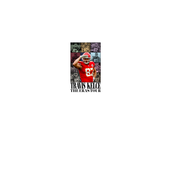 Taylor Swift Eras Travis Kelce model gri pe tricou